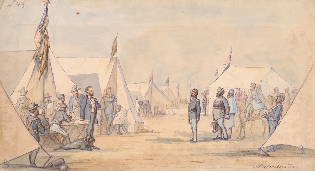 General William S Rosecrans in camp near Murfreesboro Tennessee January 1863 186