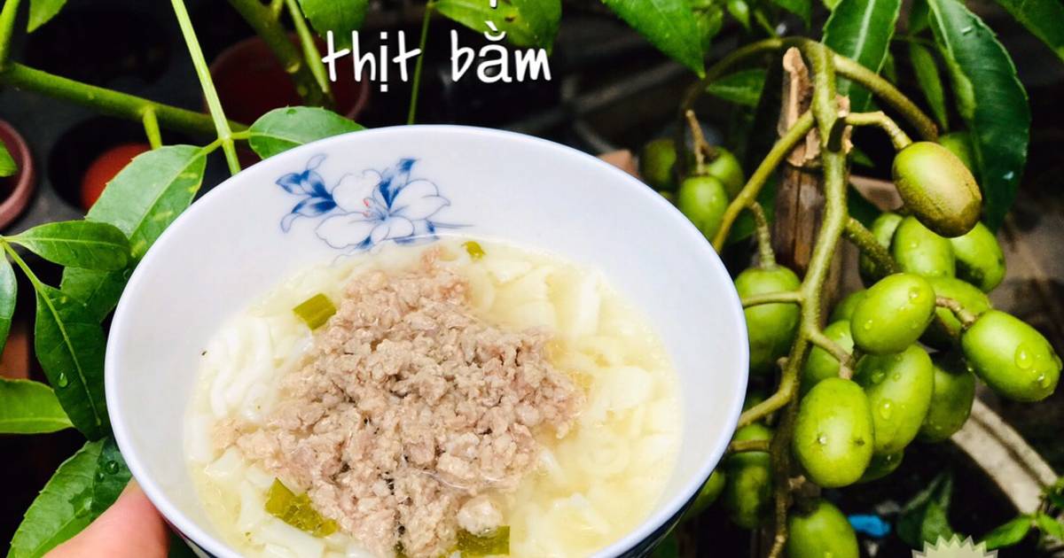 Ăn dặm- nui súp rau củ thịt bằm