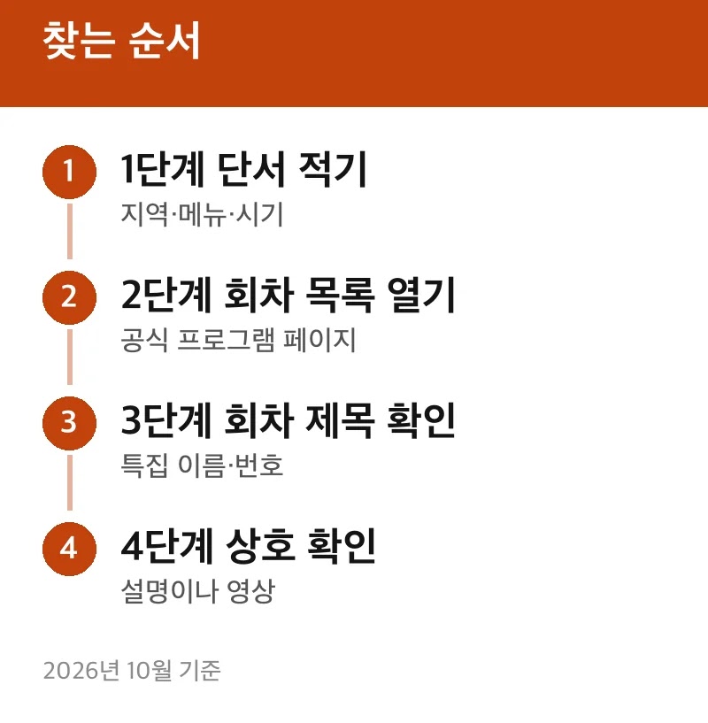 찾는 순서