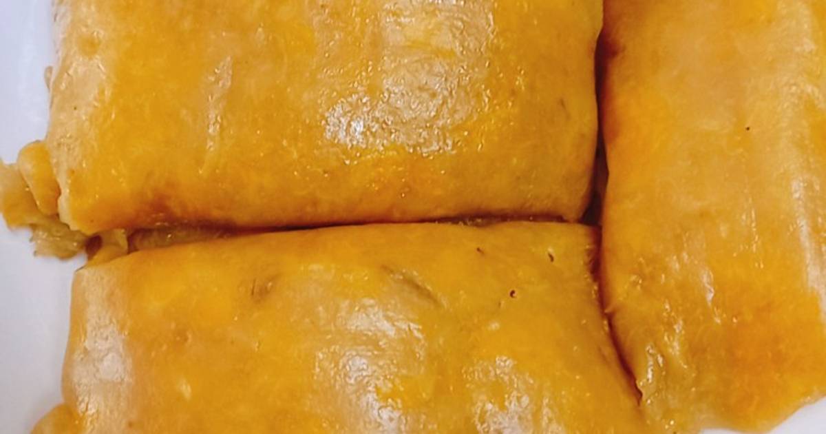 Bánh chuối gói lá chuối #bepvang