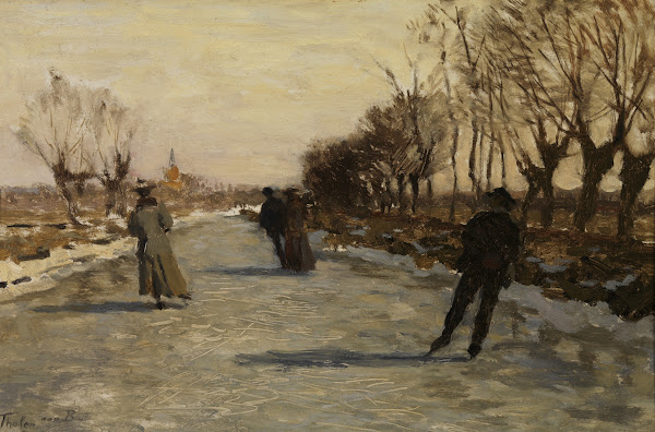 IJsvermaak Schaatsenrijden 1905