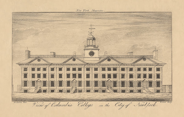 View of Columbia College in the City of New York 1790
