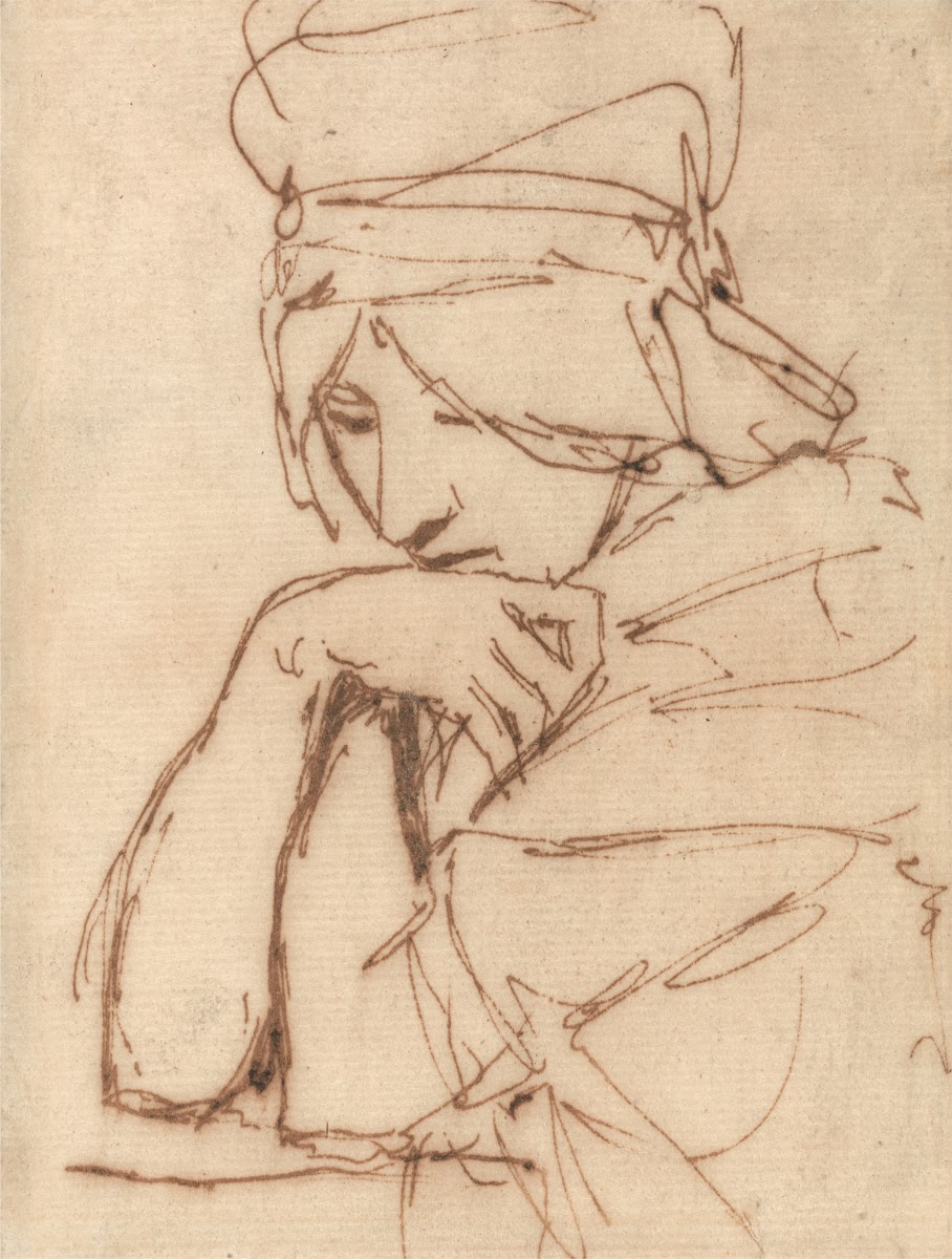 A Pensive Lady