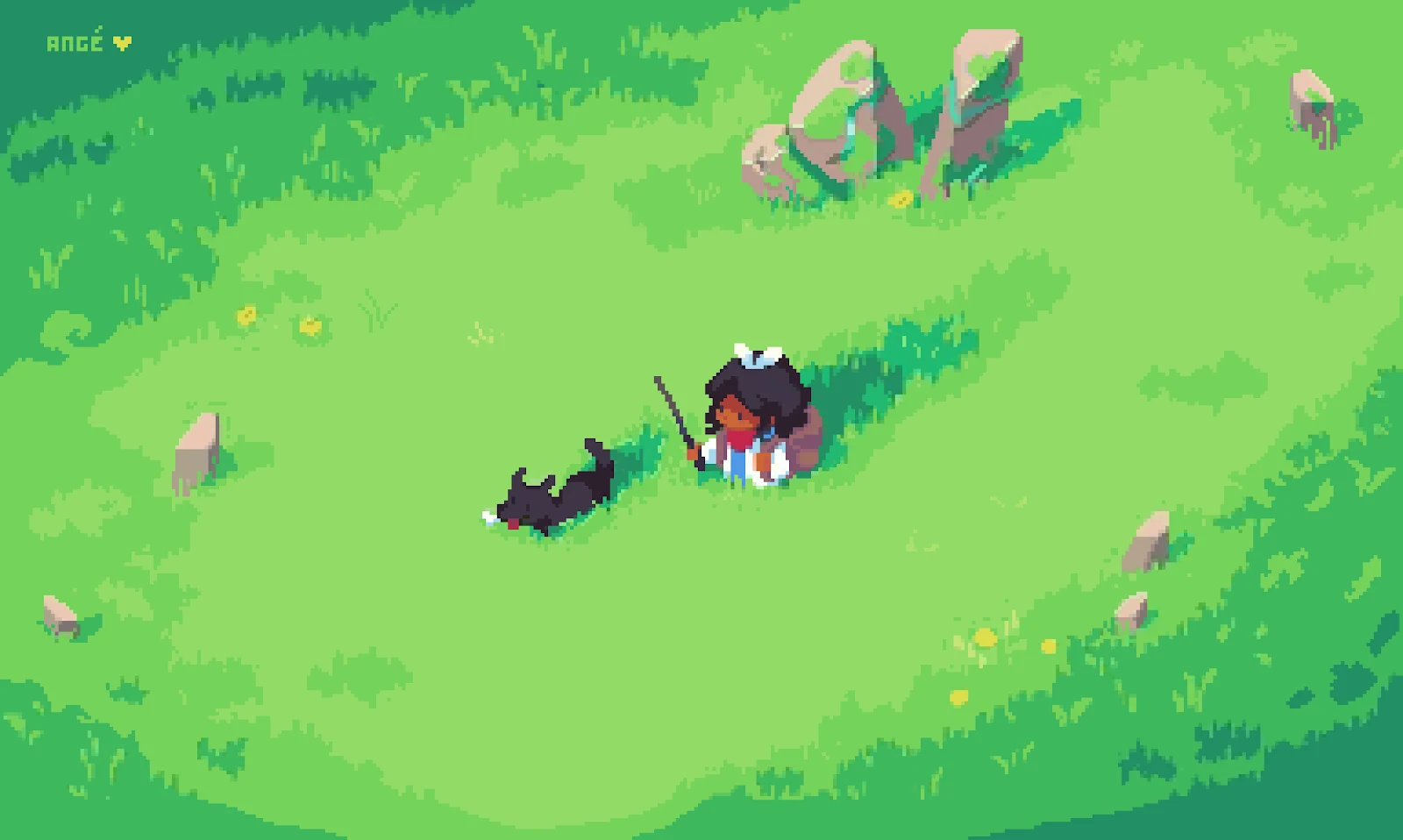 Charming Pixel Art Scene Outdoors - Cute Pixel Art 4K Wallpaper (3840x2300)