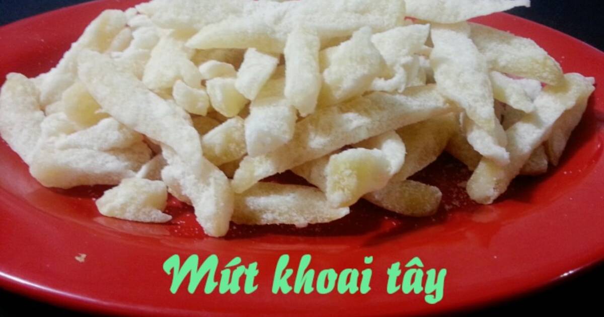 Mứt Khoai Tây
( không cần nước vôi trong )