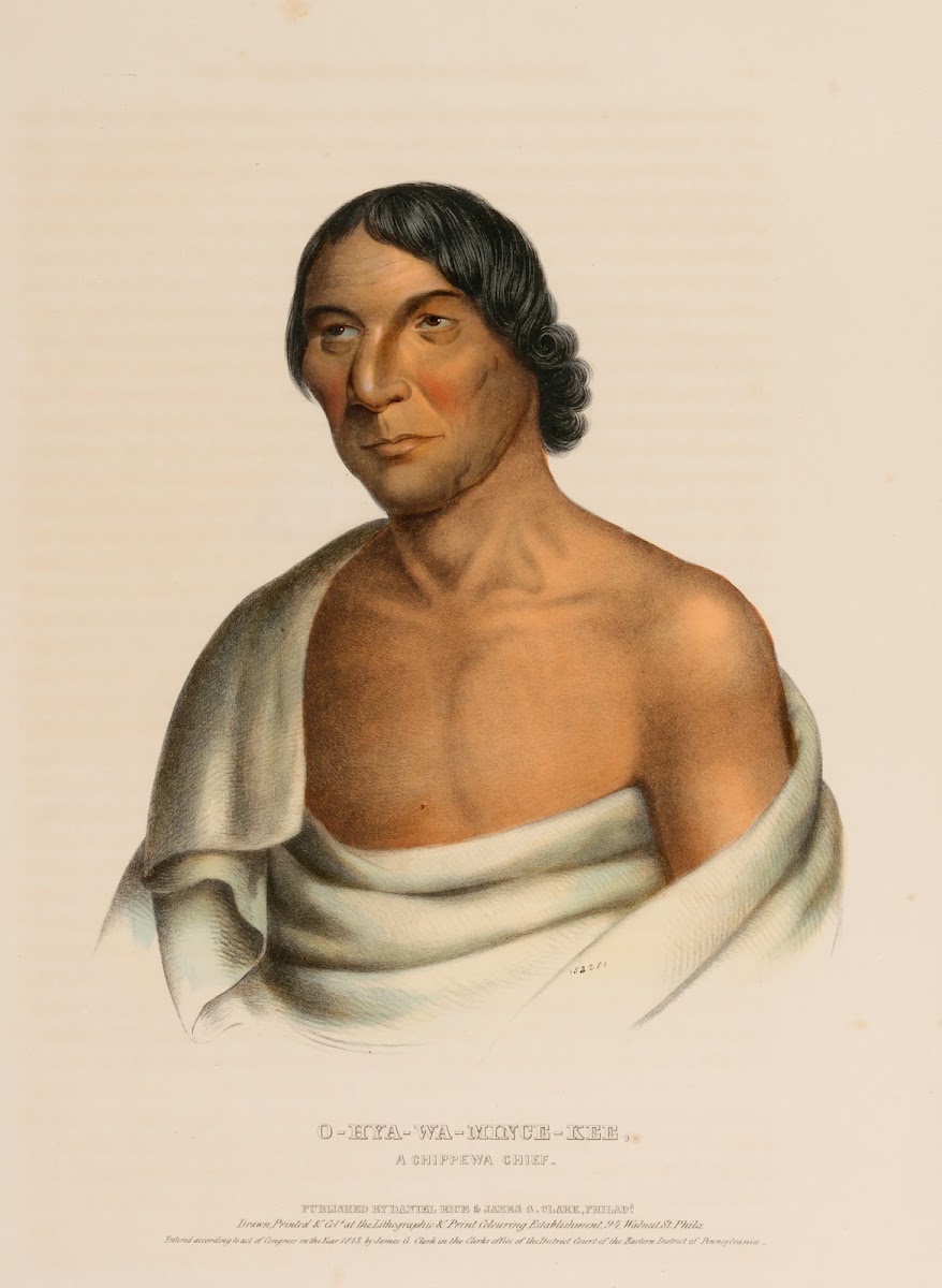 OHya Wa Mince Kee A Chippewa Chief 1843