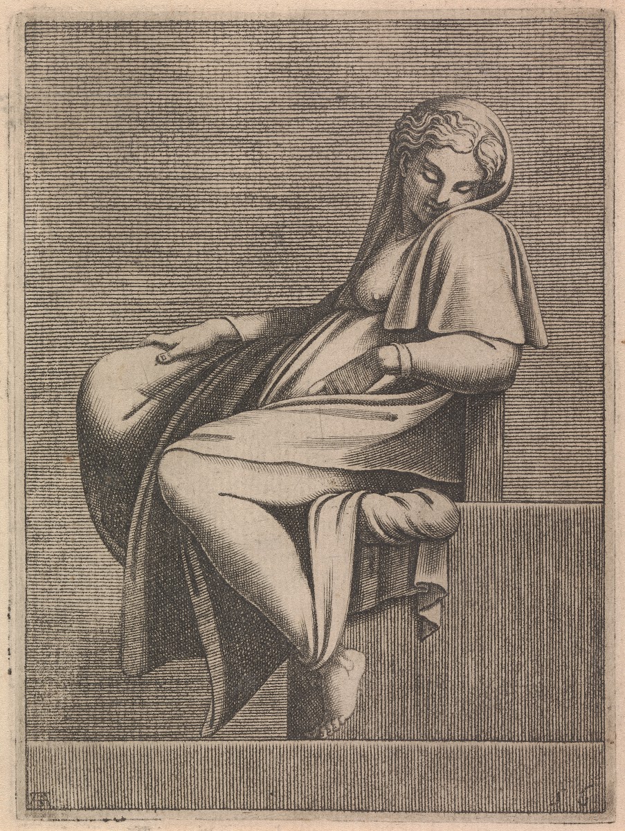 Ancestor of Christ from Abiah Lunette Left Figure 1550 1585