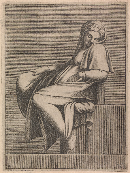 Ancestor of Christ from Abiah Lunette Left Figure 1550 1585