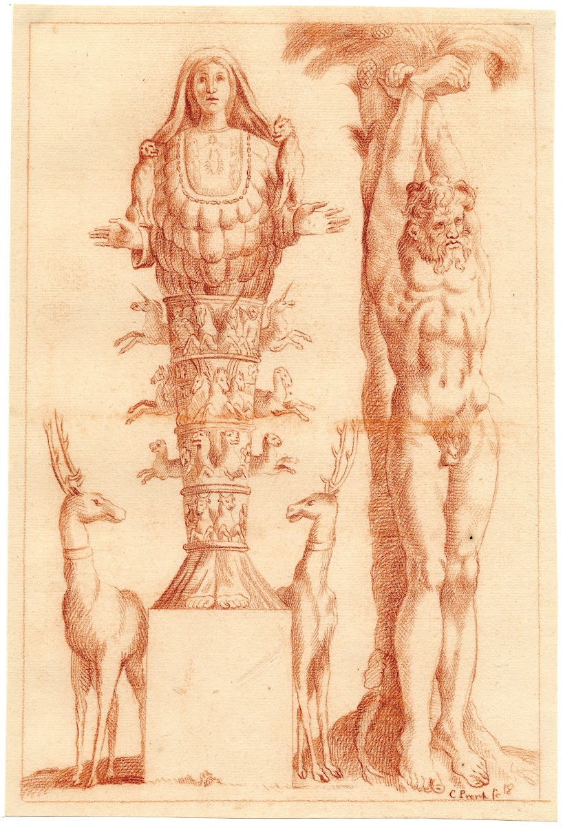 Beelden van Marsyas en de Natuur