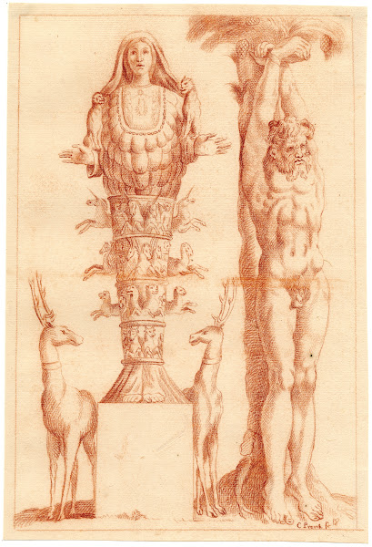 Beelden van Marsyas en de Natuur