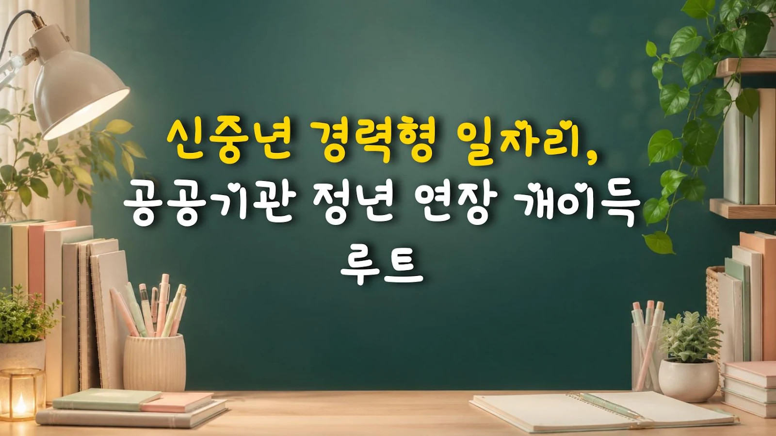 신중년 경력형 일자리, 공공기관 정년 연장 개이득 루트