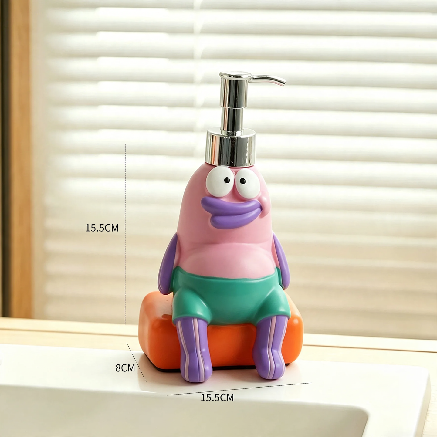 Fish soap dispenser with pump lid, 300 ml