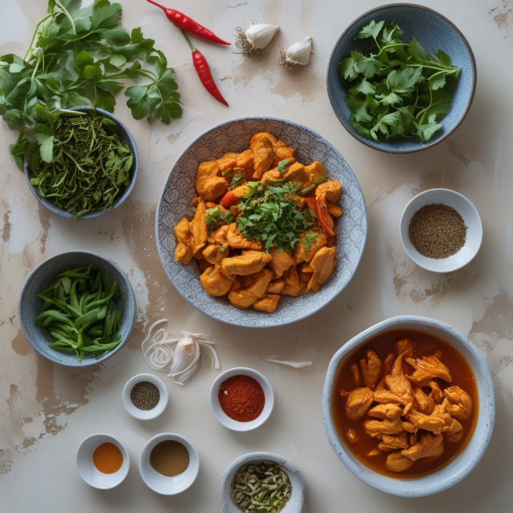 Ingredients for Irresistibly Spicy Dragon Chicken: Quick Indo-Chinese Delight for Easy Weeknight Meals