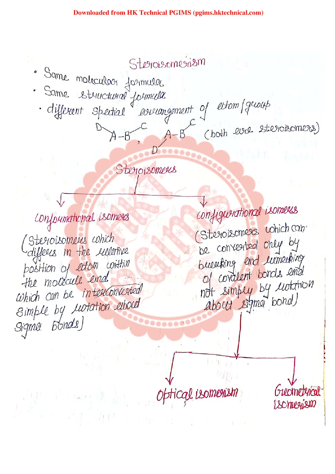 Sterioisomerism organic chemistry unit -1 4th Semester B.Pharmacy ,BP401T Pharmaceutical Organic Chemistry III,Pharmaceutical Organic Chemistry,