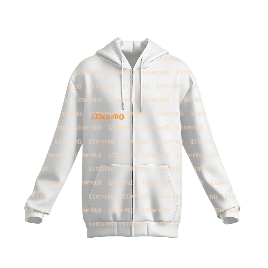 AOP MHN Zip Hoodie 250, Japanese Fabric