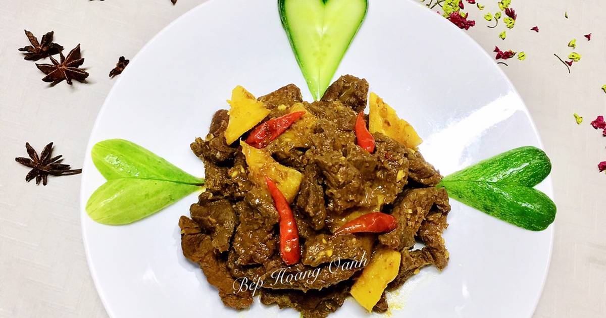 Thịt Bò Kho Cà Ri Sả Ớt