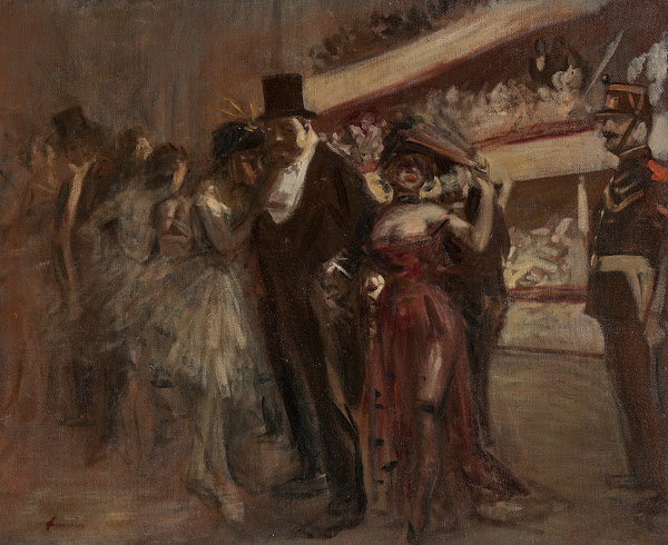 La scène dOpéra circa 1910