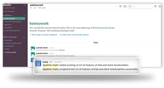 Captura de Botmywork