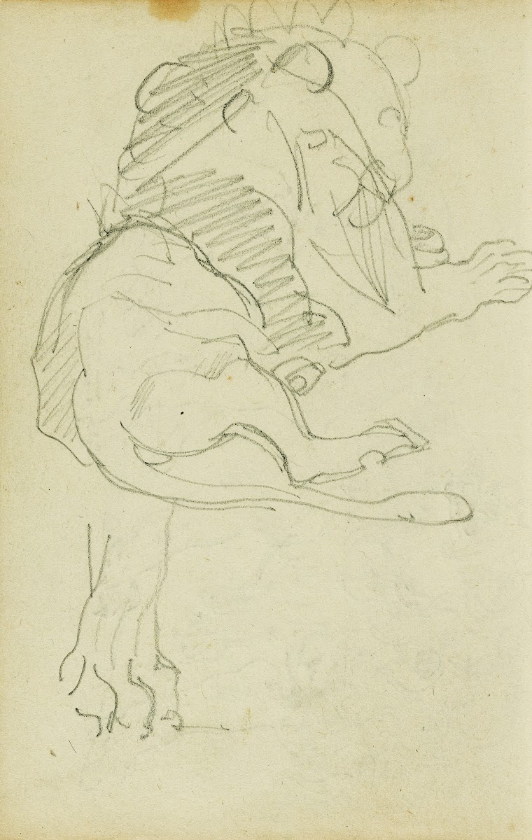 Seated lion 1812   1814