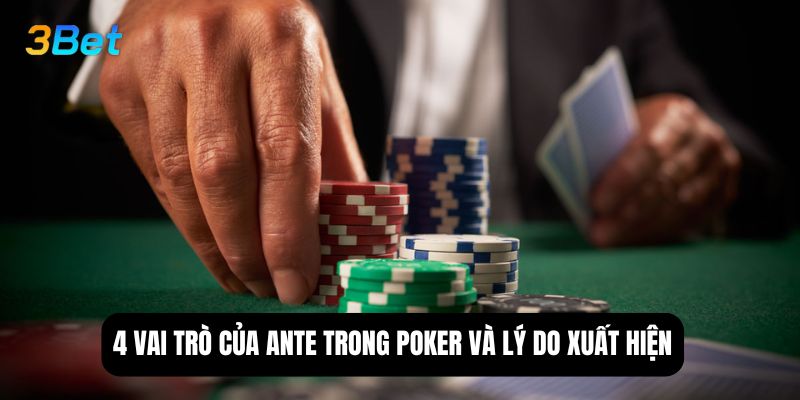 4 vai trò của ante trong poker và lý do xuất hiện
