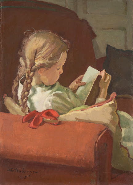 Girl Reading 1915