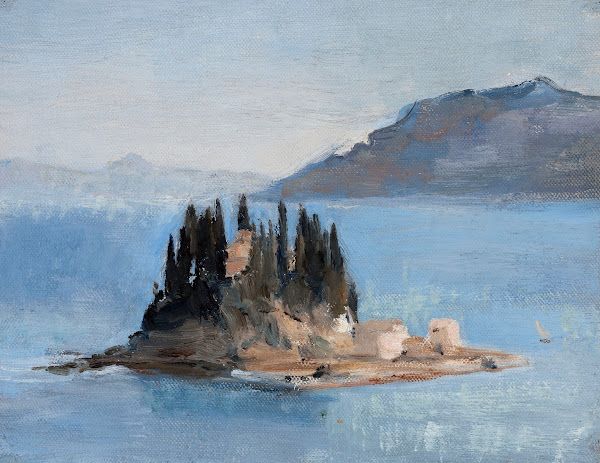 Corfu  Pontikonisi From the journey to Greece 1905