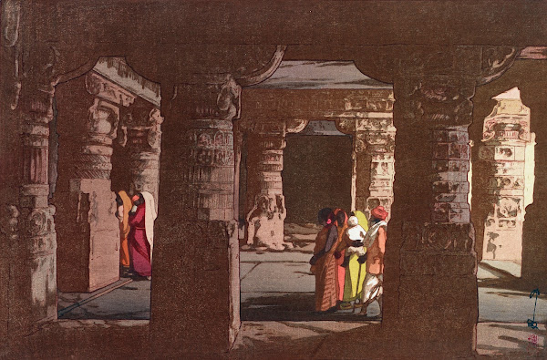 Third cave temple in Ellora circa 1931