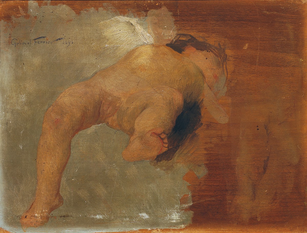 Liegender Putto 1891