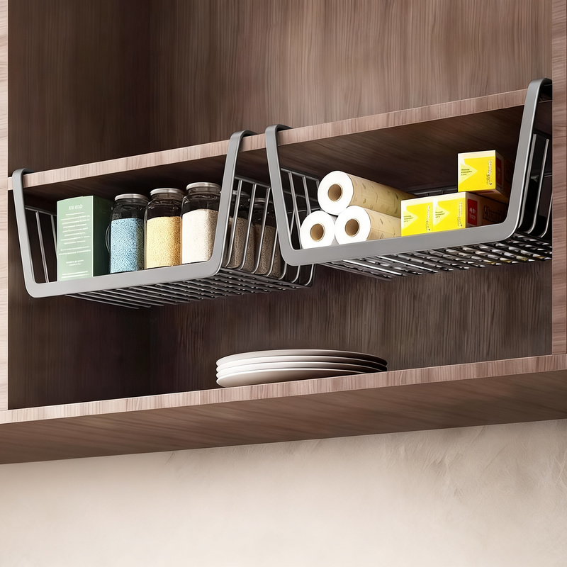 Kitchen hanging shelf, extendable, carbon steel