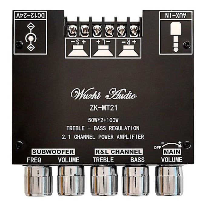 ZK-TB21 2.1 Channel Bluetooth 5.0 Audio Power Amplifier Board