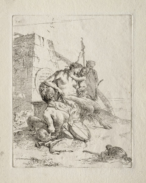 Scherzi di Fantasia Satyr Family with the Obelisk 175060
