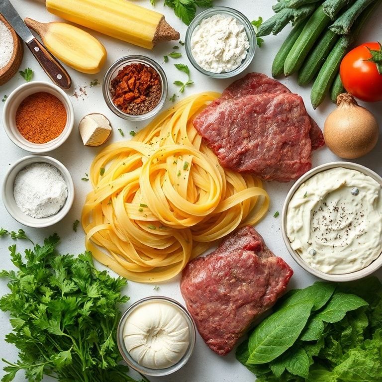 Ingredients for Creamy Steak Rigatoni Bake with Blue Cheese Sauce: Quick & Comfort‑Food Dinner