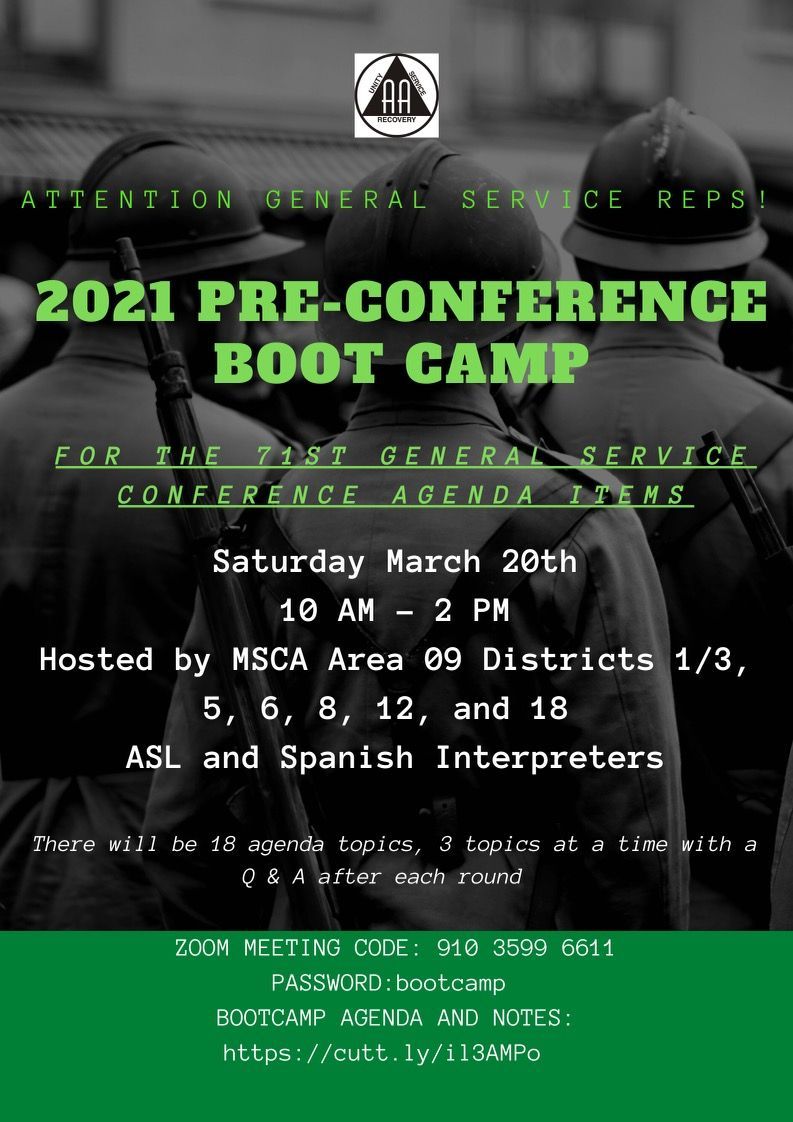 Flyer: 2021 Pre-Conference Boot Camp