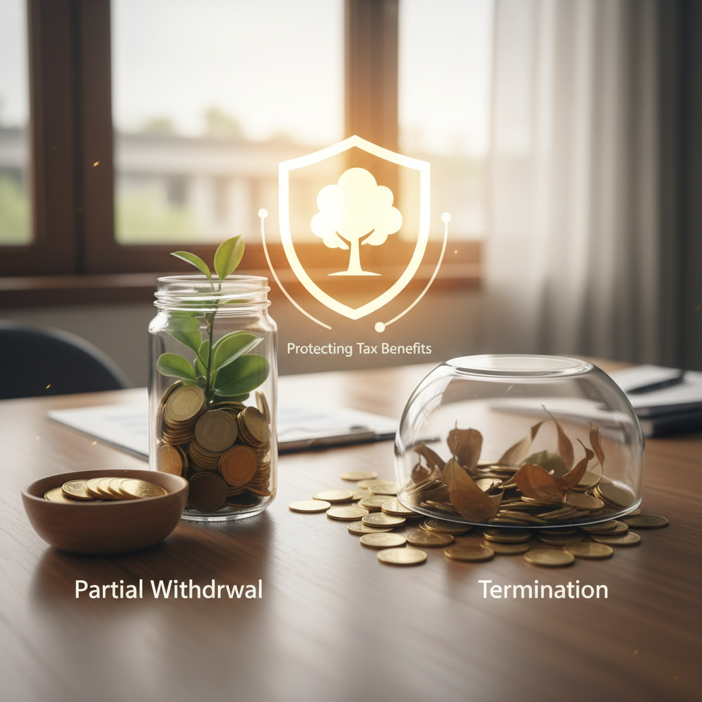 🏦 중도인출 vs 해지 (세금 혜택 지키기)