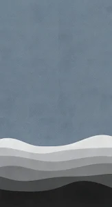 Minimalist Dusty Blue Abstract Waves Texture Design