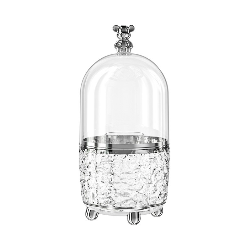 Drehbarer Kosmetik-Organizer mit Staubschutz, 8 L