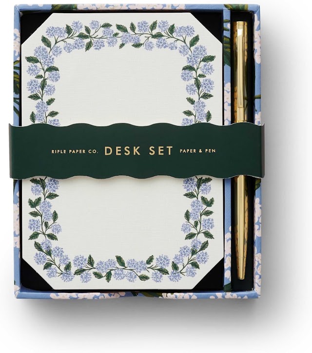 Product image for RIFLE PAPER CO.: Hydrangea Note Writing Set.