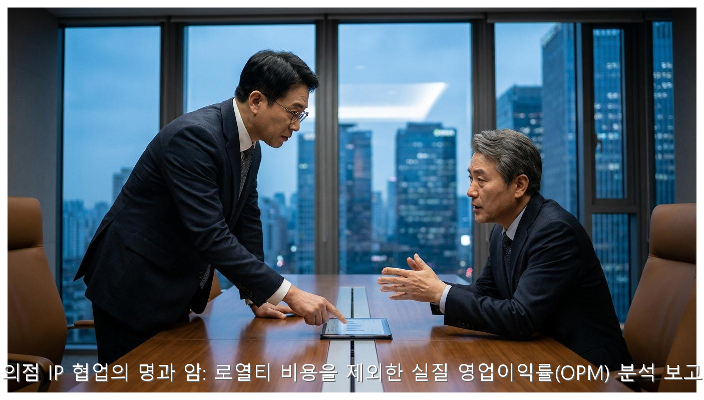 편의점 IP 협업의 명과 암: 로열티 비용을 제외한 실질 영업이익률(OPM) 분석 보고서 핵심 안내 및 분석 인포그래픽 (4)