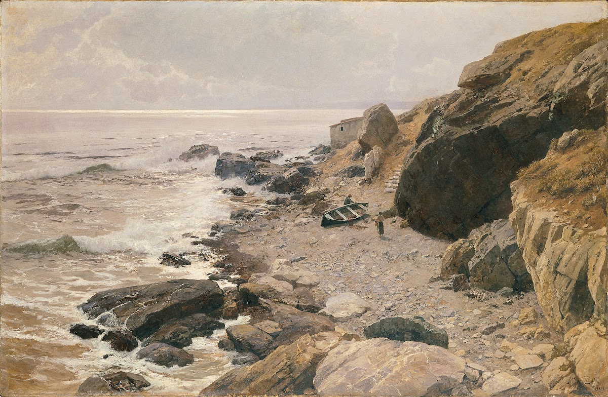 An der Riviera felsige Küste 1887 1888