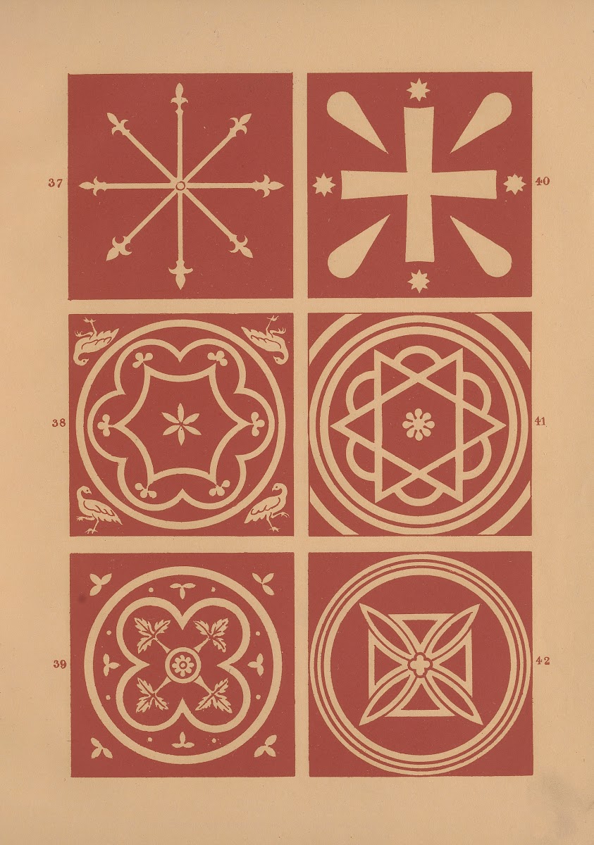 Examples of encaustic tiles Pl06 1844