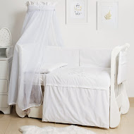 Bedding set for a baby crib 8 el Twins Dolce Loving bear white