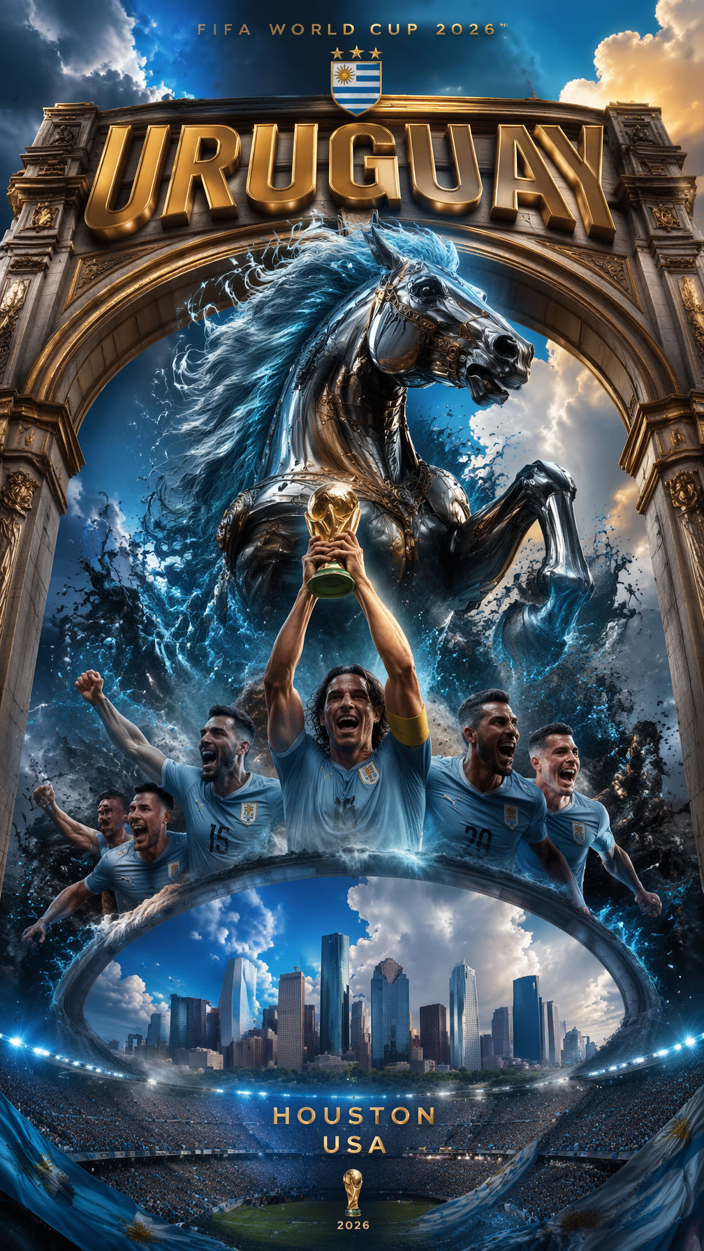 Un póster cinematográfico épico para