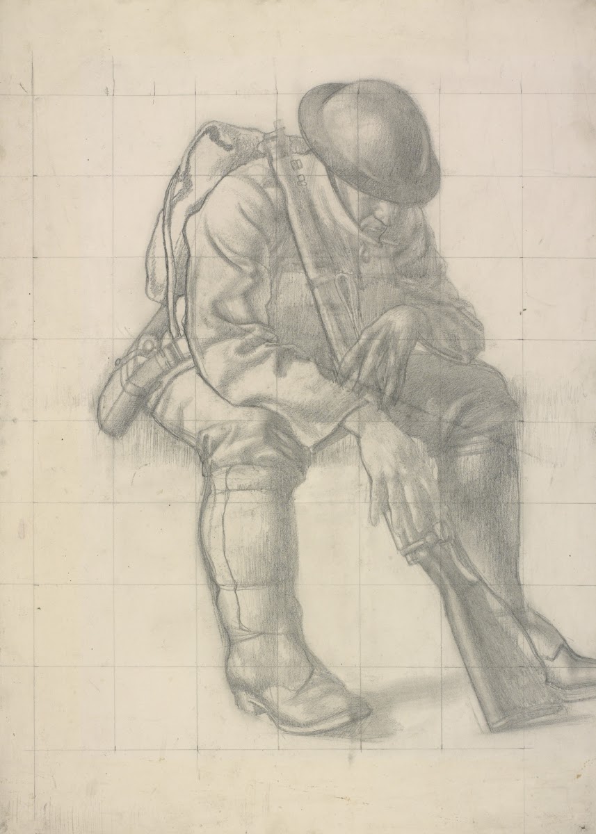 Life Study For Heavy Artillery 1919