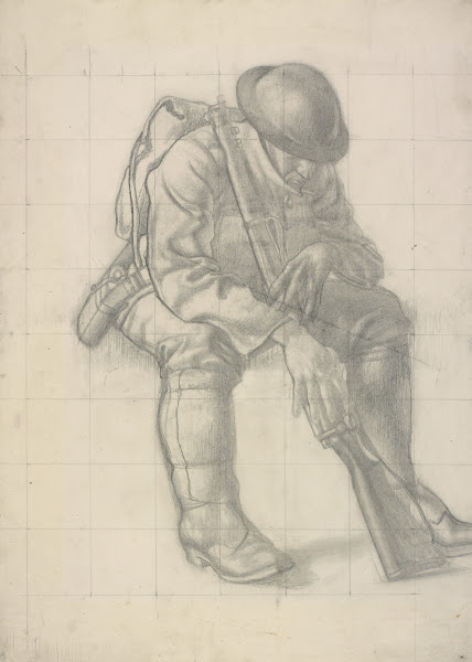 Life Study For Heavy Artillery 1919