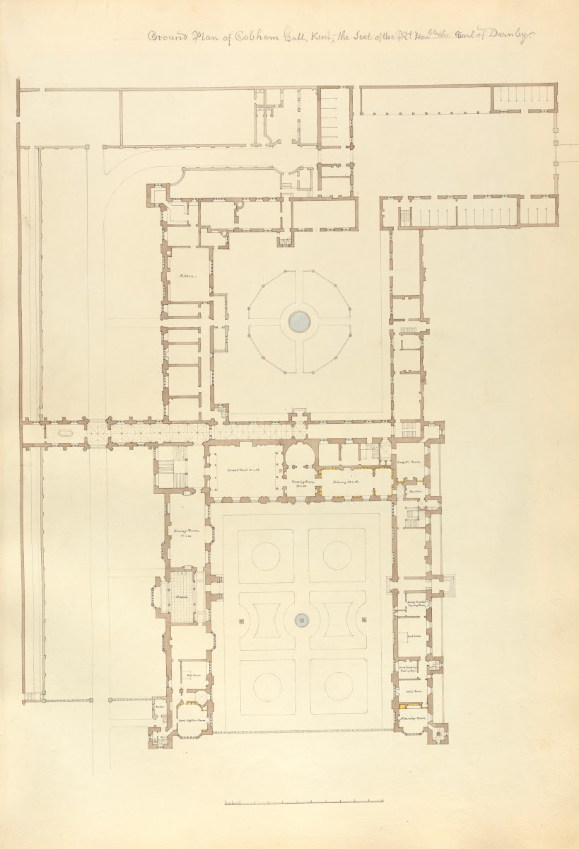 Ground Plan of Cobham Hall Kent The Seat of the Right Honourable the Earl of Dar