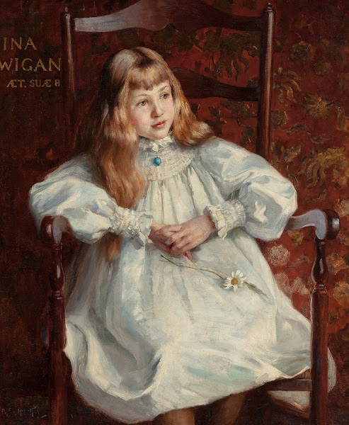 Portrait Of Ina Wigan Age Eight