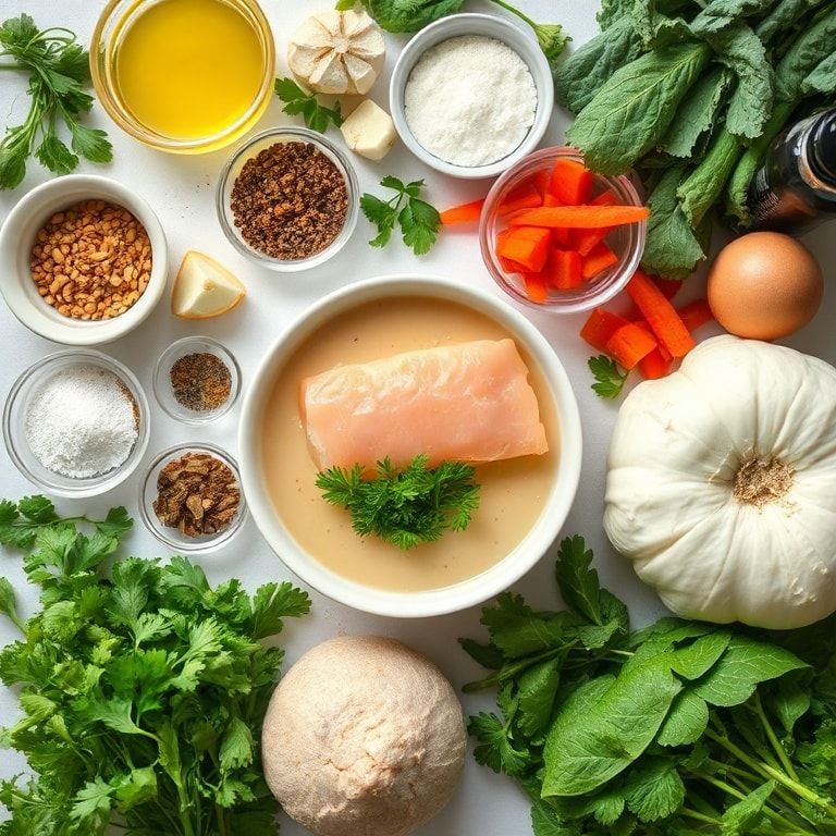 Ingredients for Creamy Spring Vegetable Soup: A Fresh and Easy Delight - Quick & Easy