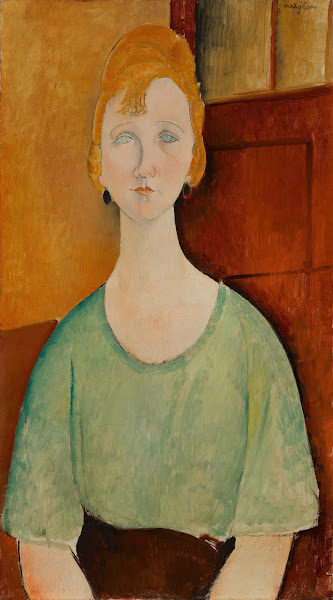 Girl in a Green Blouse 1917