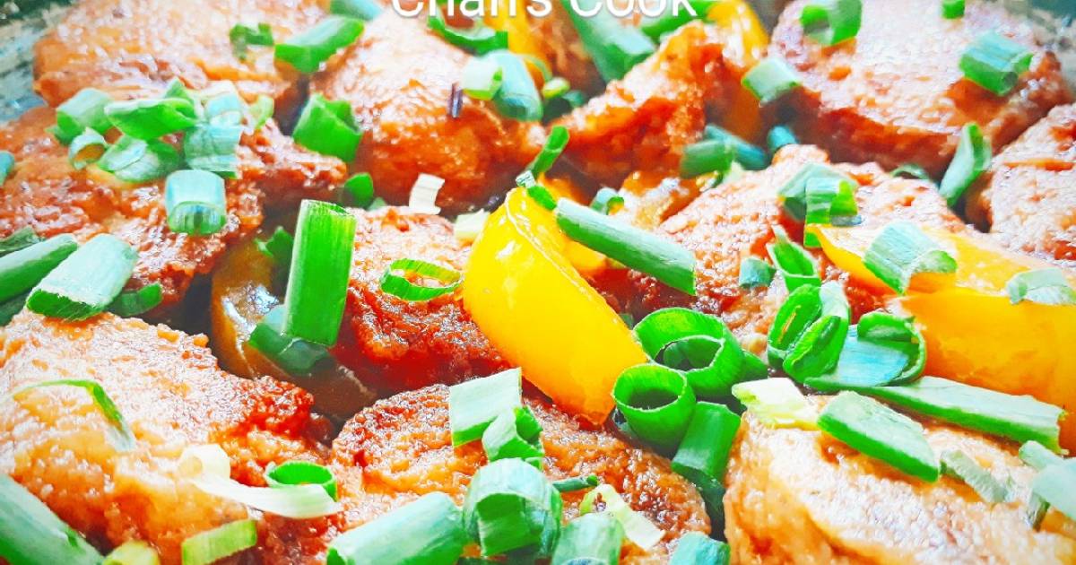 Khoai tây tẩm bột sốt tương cà chay