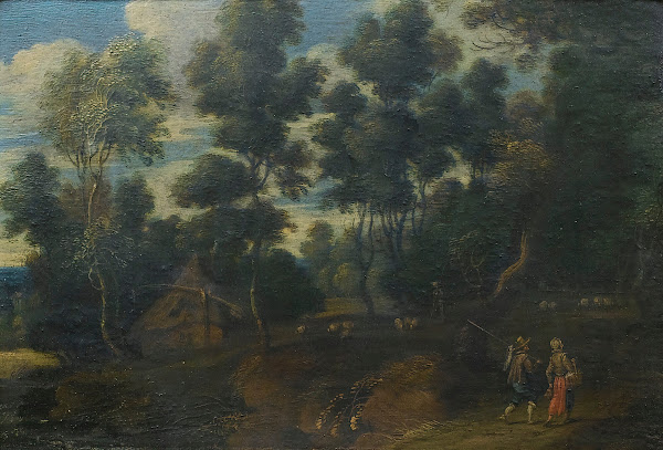 A Landscape With Shepherds On A Path